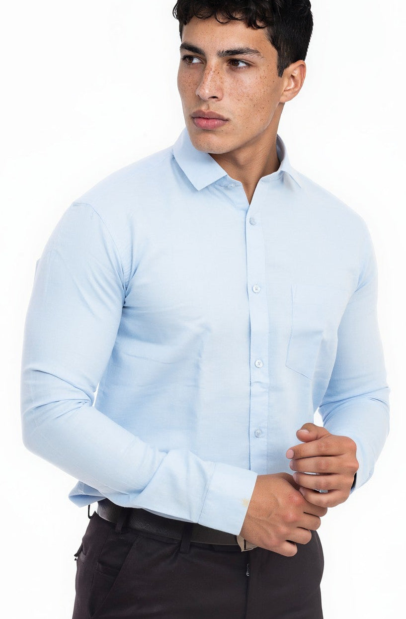 sky blue shirt 