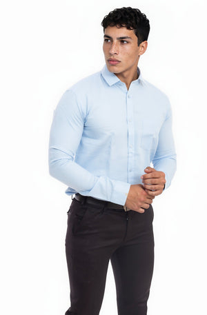 sky blue shirt 