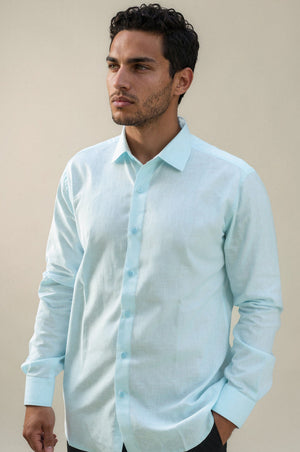Blue Mist Linen Shirt 