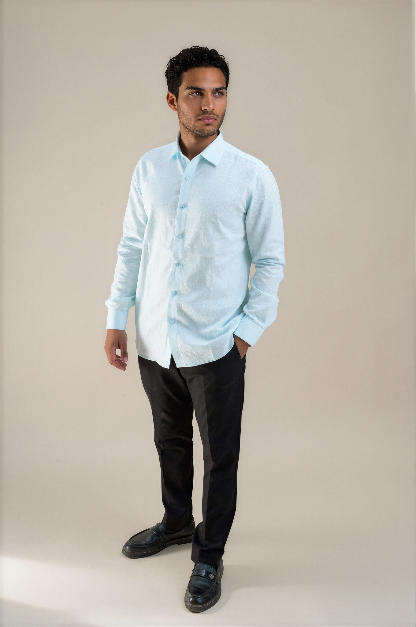 Blue Mist Linen Shirt 