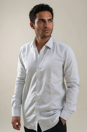 Grey Linen Shirt 