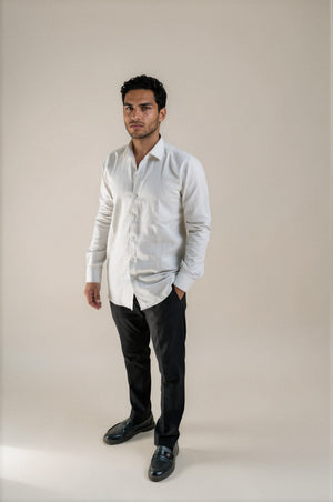 Grey Linen Shirt 