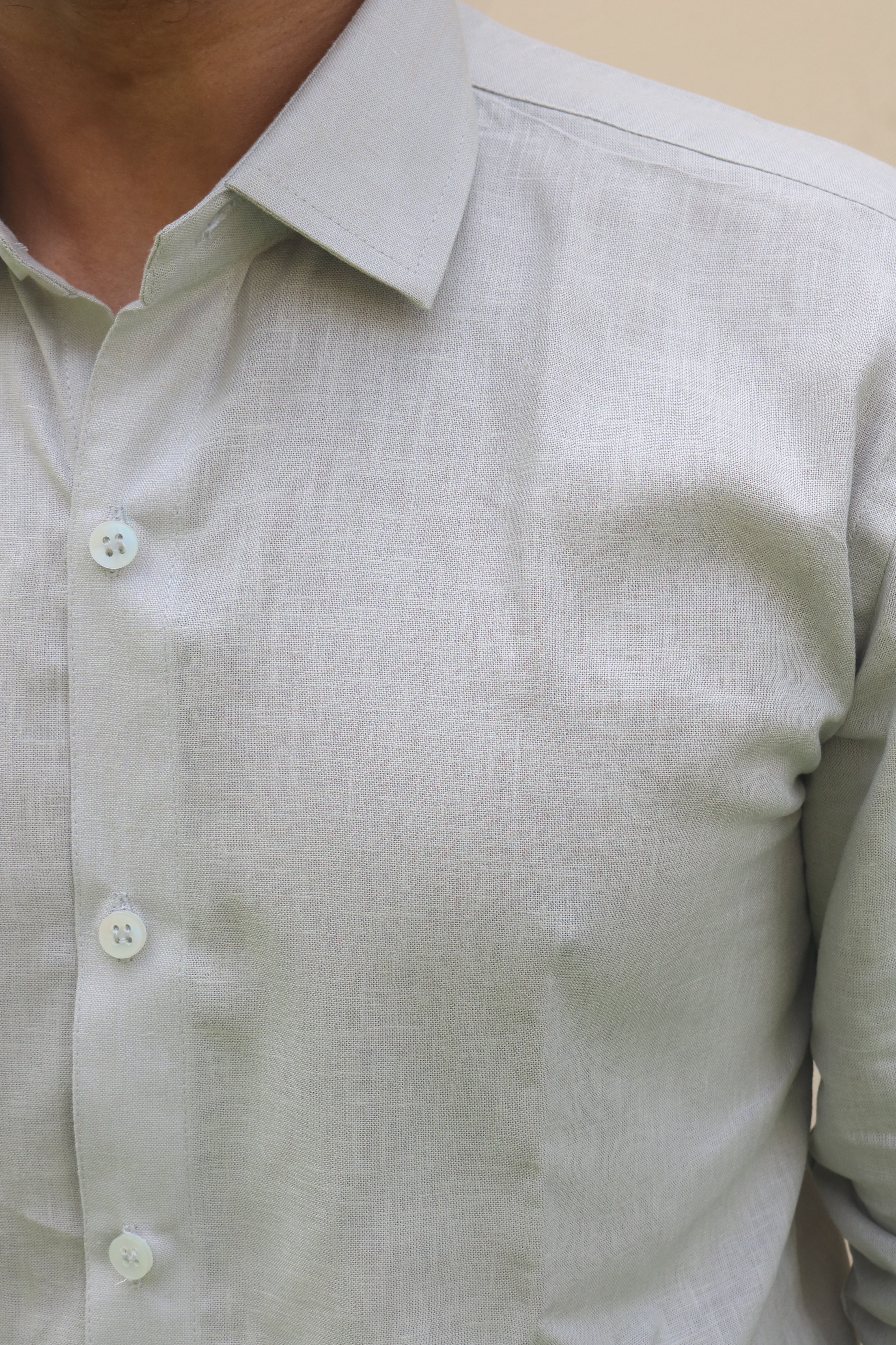 Grey Linen Shirt 