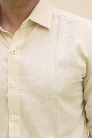 Cream Linen Shirt 