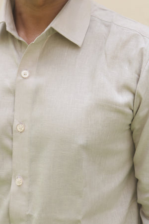 Ivory Linen Shirt  