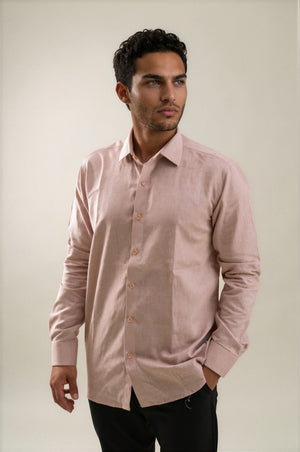 BROWN Linen Shirt 