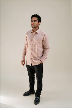 BROWN Linen Shirt 