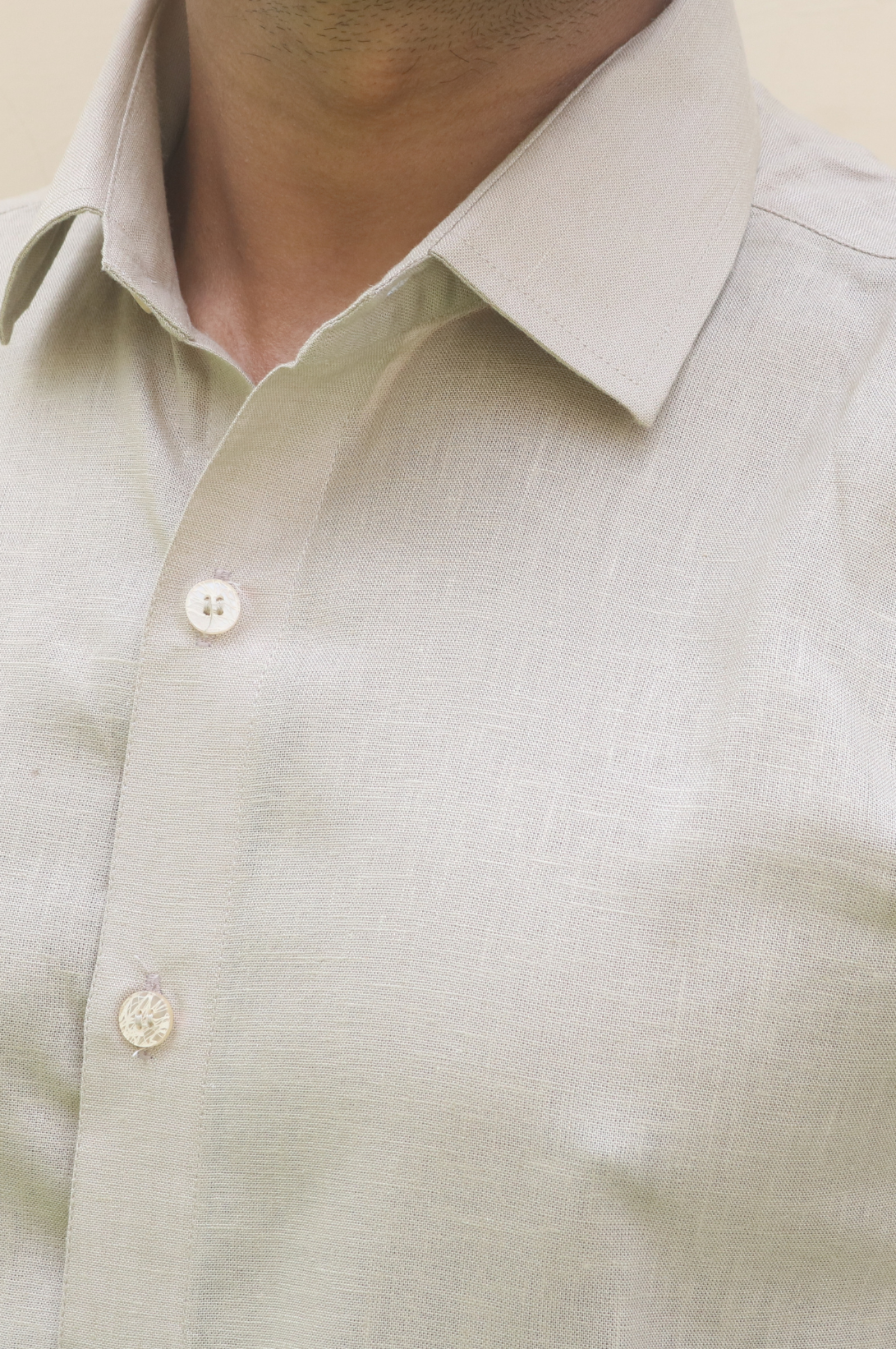 Ivory Linen Shirt  