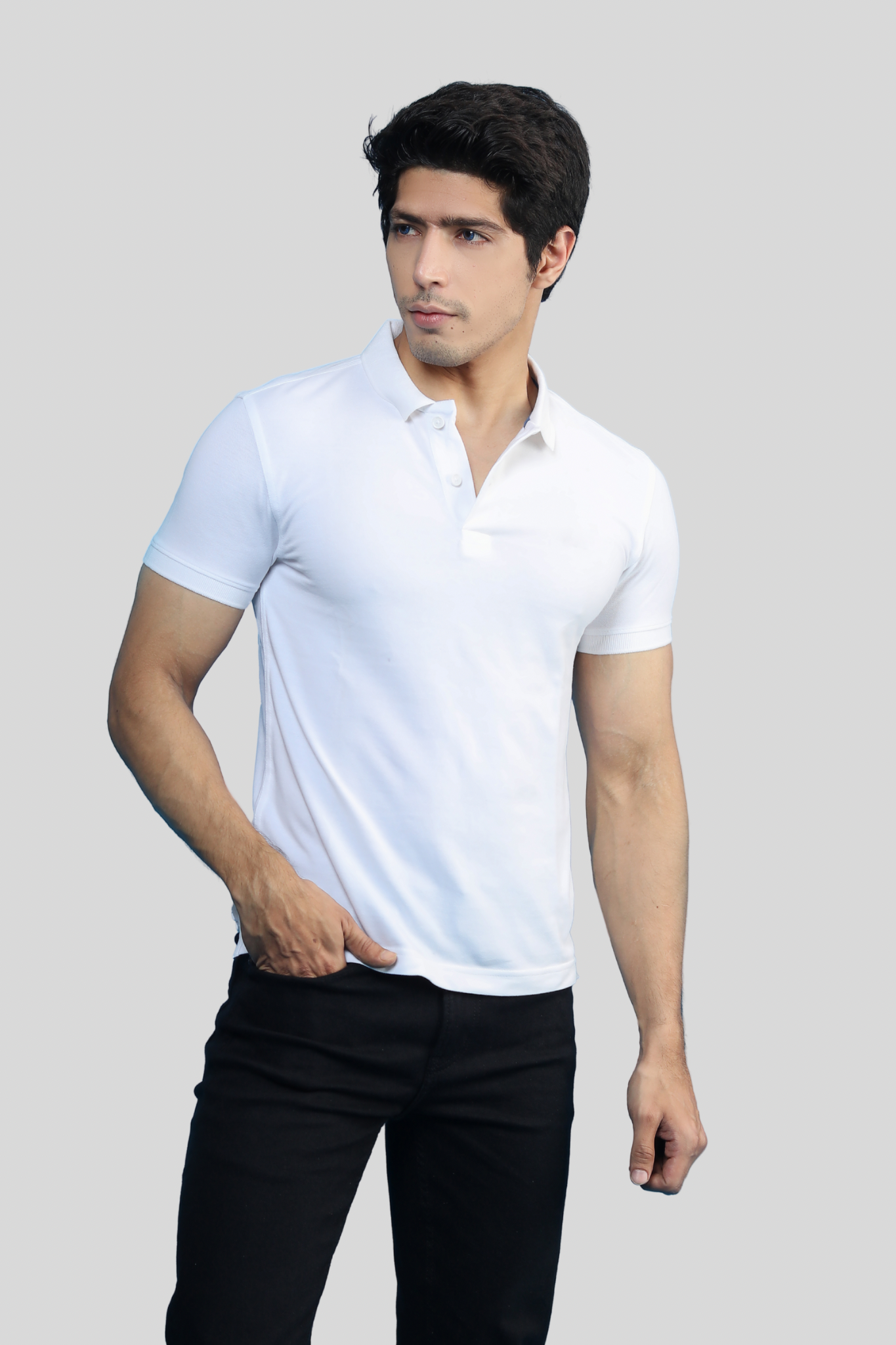 White Polo T-Shirt