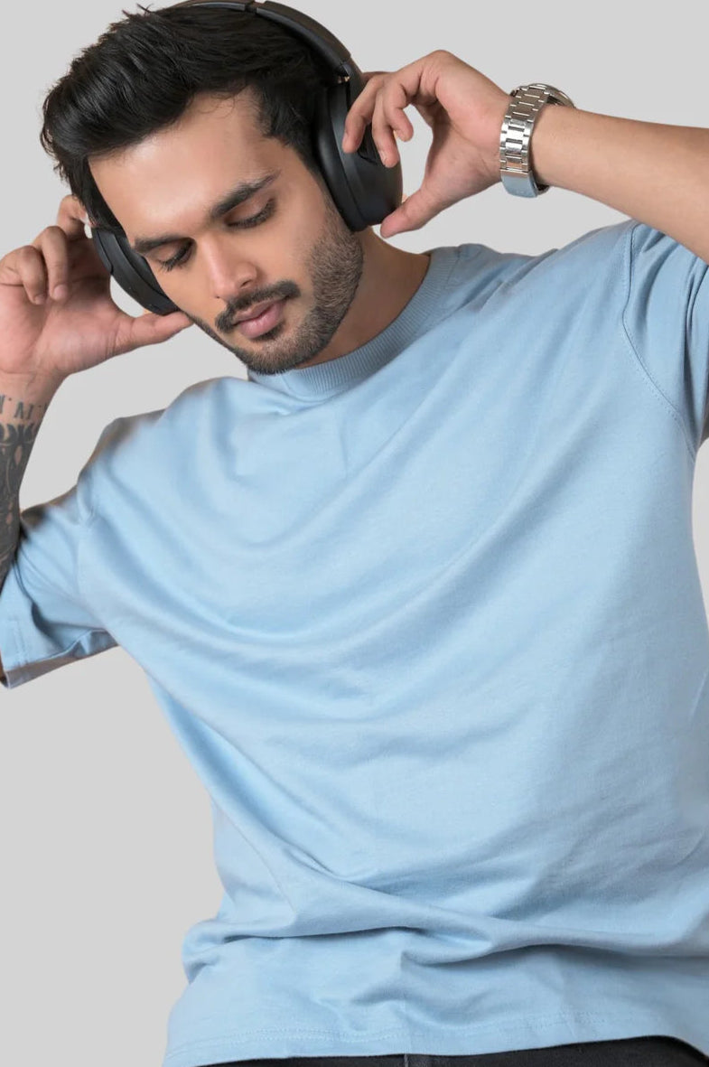 Oversized Tshirt Sky Blue