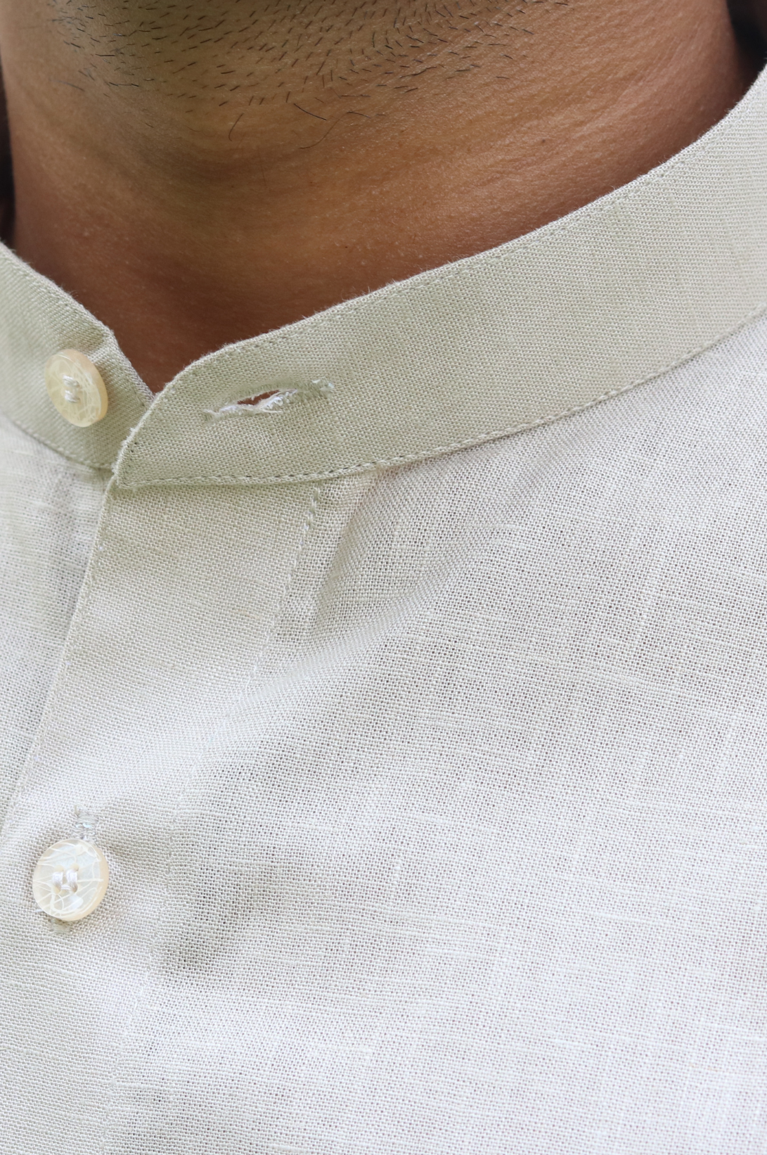 ivory linen shirt 