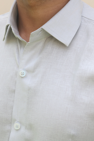 Grey Linen Shirt 