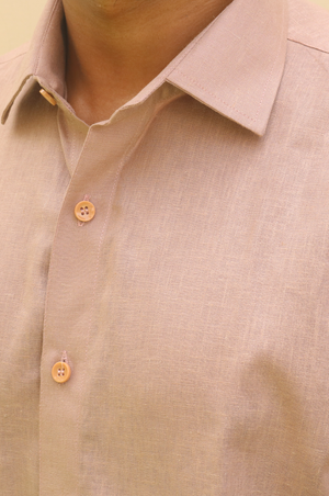 BROWN Linen Shirt 