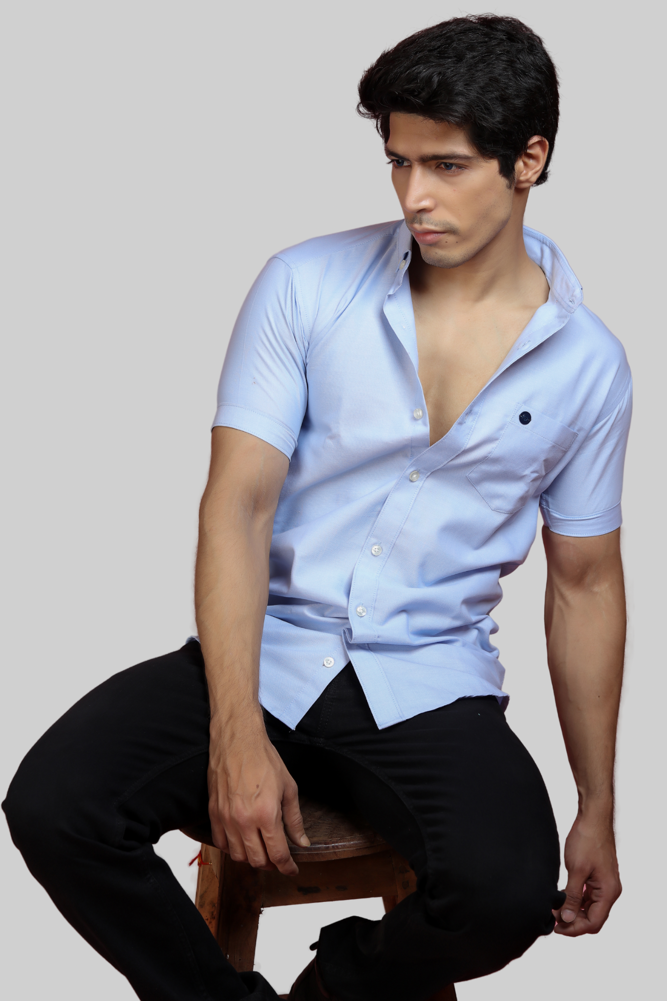 Oxford Plain Half Sleeves Shirt