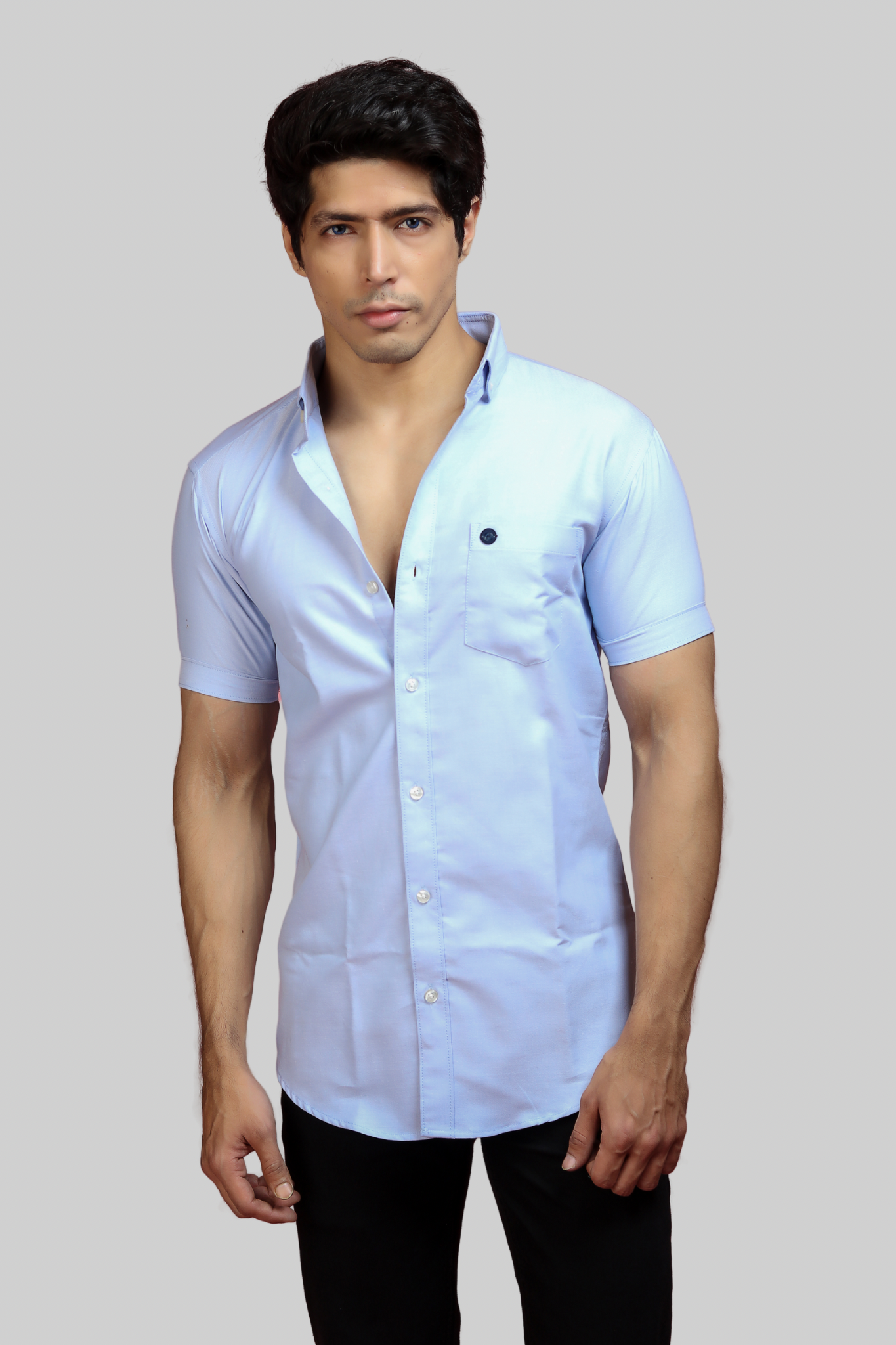 Oxford Plain Half Sleeves Shirt