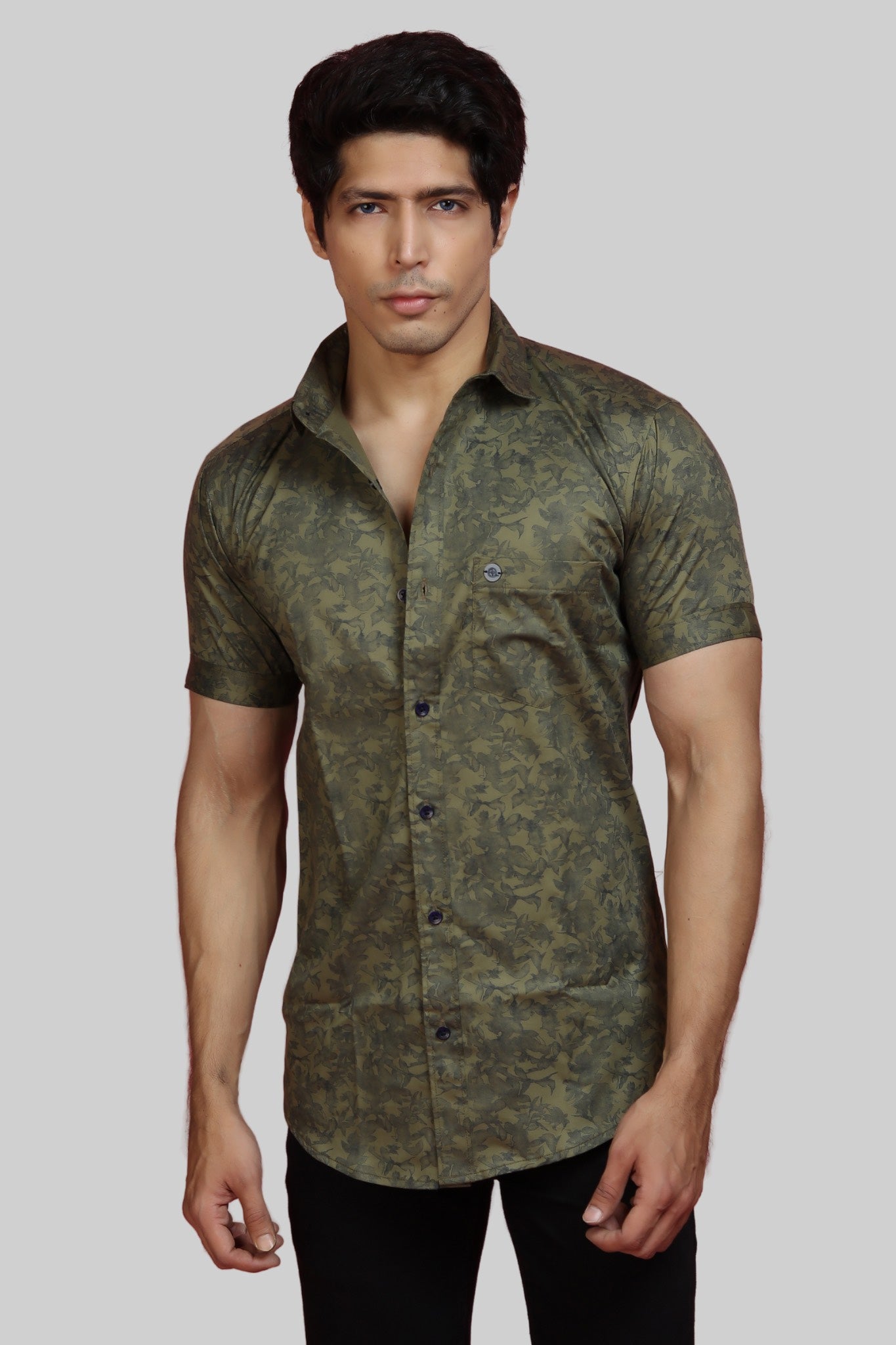 Printed Half Sleeve Shirt Dusk