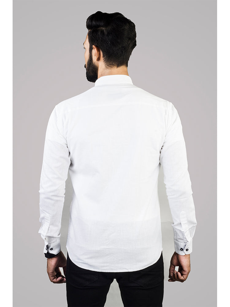 White Formal Shirt for Men