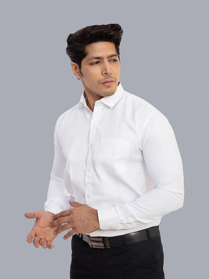 white formal shirt for men