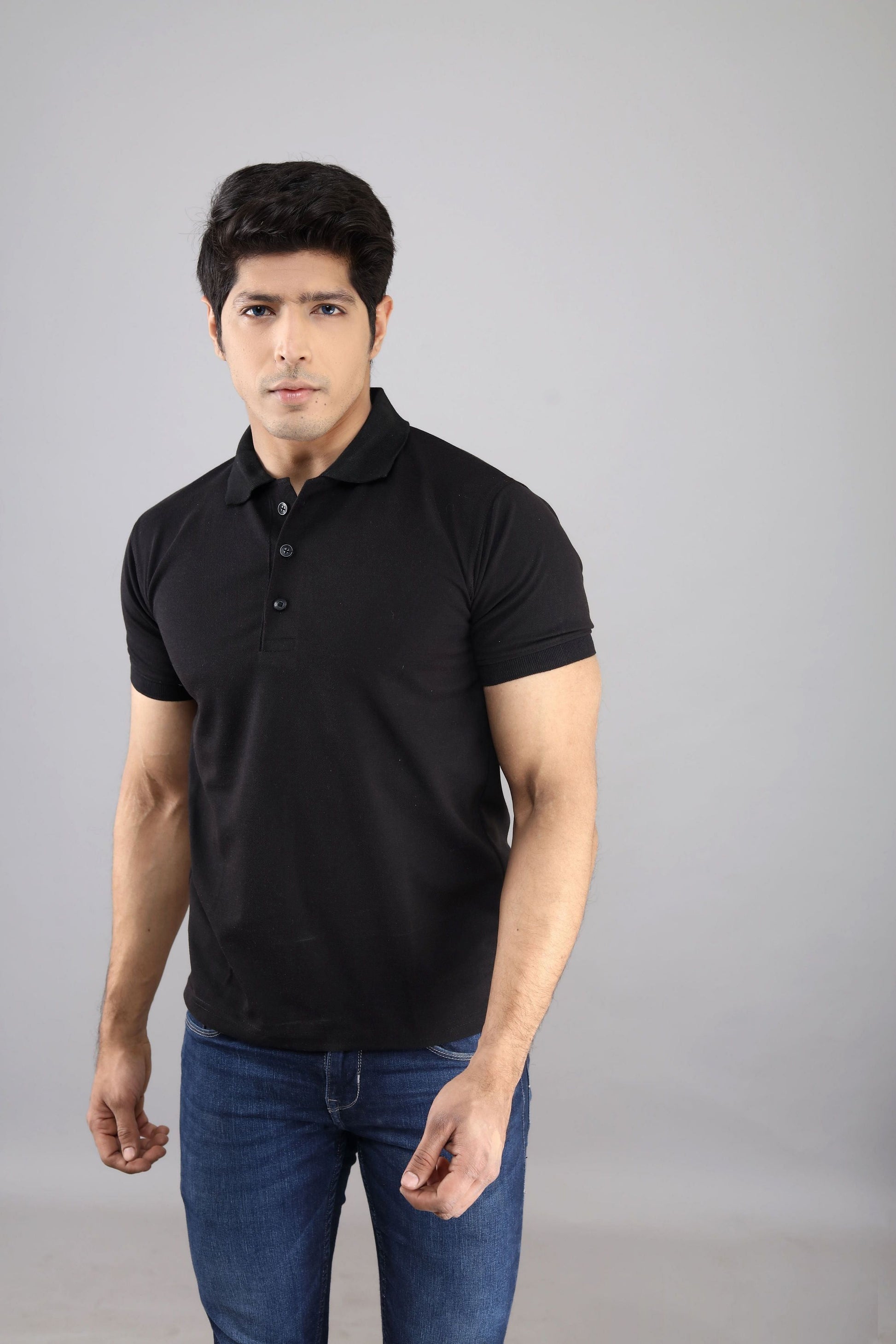 Black Polo T Shirt | Polo T Shirts for Men | Polo T Shirts – Indian Threads